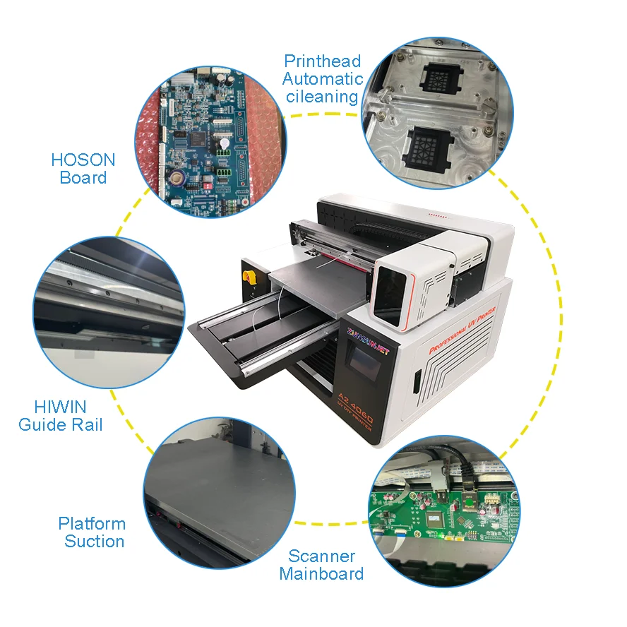 Small A2 Flatbed UV Dtf Inkjet - огляд і ціна Uv Flatbed Printer